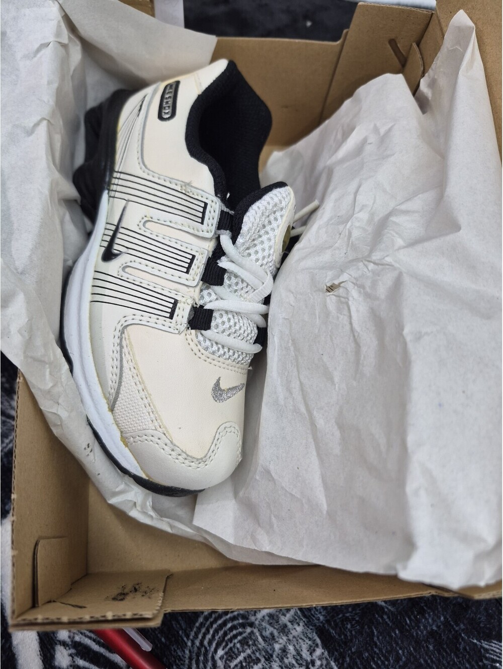 Nike Shox NZ 2.0 (TD) Ivory Low Top Leather Sneakers US 10c 🔥2011 RELEASE, NEW - Picture 8 of 9